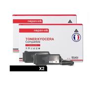 TONER TK1115 TK1115 Noir x 2 Compatible pour KYOCERA- Kyocera FS-1041 Kyocera FS-1220 MFP Kyocera FS-1320 MFP