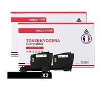 TONER TK1125 TK1125 Noir x 2 Compatible pour KYOCERA- Kyocera FS-1061 DN Kyocera FS-1325 MFP