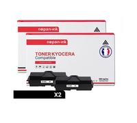 2 Toner pour KYOCERA TK140 Black 4000 Pages avec Kyocera FS-1100 Kyocera FS-1100 Arztdrucker Kyocera FS-1100 N Kyocera FS-1100 TN