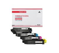 TONER TK5140K TK5140K Noir + Cyan + Magenta + Jaune x 4 Compatible pour KYOCERA- Kyocera ECOSYS M 6030 cdn Kyocera ECOSYS M 6530 cdn Kyocera ECOSYS P