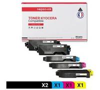 TONER TK5160K TK5160K Noir x2 + Cyan + Magenta + Jaune x 5 Compatible pour KYOCERA-NOPAN-INK Kyocera Ecosys ECOSYS P 7040 cdn G