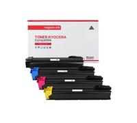 TONER TK5205K TK5205K Noir + Cyan + Magenta + Jaune x 4 Compatible pour KYOCERA- Kyocera TASKalfa 356 ci Kyocera TASKalfa 358 ci