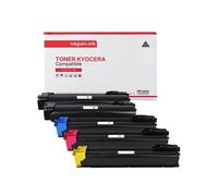 TONER TK5215K TK5215K Noir x2 + Cyan + Magenta + Jaune x 5 Compatible pour KYOCERA- Kyocera TASKalfa 406 ci