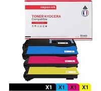 TONER TK550K TK550K Noir + Cyan + Magenta + Jaune x 4 Compatible pour KYOCERA-NOPAN-INK Kyocera FS-C 5200 DN G