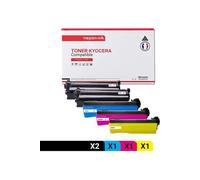 TONER TK560K TK560K Noir x2 + Cyan + Magenta + Jaune x 5 Compatible pour KYOCERA- Kyocera ECOSYS P 6030 cdn Kyocera FS-C 5300 DN Kyocera FS-C 5300