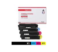 TONER TK590K TK590K Noir + Cyan + Magenta + Jaune x 4 Compatible pour KYOCERA- Kyocera ECOSYS M 6026 cdn Kyocera ECOSYS M 6026 cidn Kyocera ECOSYS M