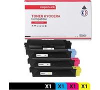 TONER TK590K TK590K Noir + Cyan + Magenta + Jaune x 4 Compatible pour KYOCERA-NOPAN-INK Kyocera ECOSYS M 6026 cdn Kyocera ECOSYS M 6026 cidn Kyocera ECOSYS M 6526 cdn Kyocera ECOSYS M 6526 cidn Kyocer