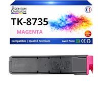 Toner TK8735 TK 8735 TK8735M TK 8735M 1T02XNBNL0 Compatible pour Kyocera 7052 8052 Magenta Haute capacité avec Puce 40000 Pages