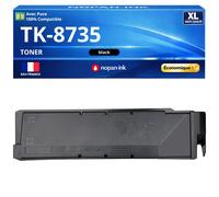 Toner TK8735 TK8735K 1T02XN0NL0 compatible pour Kyocera 7052 8052 Noir Haute capacité avec puce 85000 pages