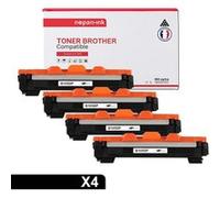 TONER TN 1030 TN1030 Noir x 4 Compatible pour Brother-NOPAN-INK Brother L-1110 1110E 1110R 1112 1112E 1112R 1210W 1212W, MFC-1810 1810E 1810R 1815R 1910W, DCP-1510 1510E 1510R 1512 1512E 1512R 1610W 1