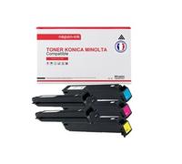 TONER TN-214 A0D7154 (x2) + A0D7454 + A0D7354 + A0D7254 Noir (x2) + Cyan + Magenta + Jaune x 5 Compatible pour KONICA MINOLTA- Develop Ineo + 200,