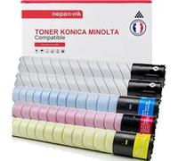 TONER TN-321 A33K150 (x2) + A33K450 + A33K350 + A33K250 Noir (x2) + Cyan + Magenta + Jaune x 5 Compatible pour KONICA MINOLTA- Konica Minolta Bizhub