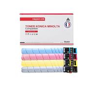 TONER TN-328 AAV8150 + AAV8450 + AAV8350 + AAV8250 Noir + Cyan + Magenta + Jaune x 4 Compatible pour KONICA MINOLTA- Konica Minolta Bizhub C300 i
