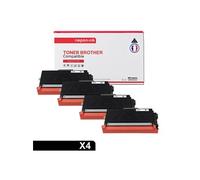 TONER TN 3380 TN3380 Noir x 4 Compatible pour Brother- Brother L-5440D 5450DN 5450DNT 6180DW 6180DWT 5470DW 5470DWT, MFC-8510DN 8520DN 8710DW 8810DW