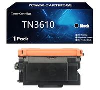 Toner TN-3610 TN-3610XL pour Brother TN3610 TN3610XL HL-L5210DN L5210DW L5215DN L6210DW L6410DN L6415DN L5510DW MFC-L5710DN L5710DW L5715DN L6710DW L6910DN L6915DN Imprimantes,Black-1 Pack
