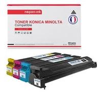TONER TN-711 A3VU150 + A3VU450 + A3VU350 + A3VU250 Noir + Cyan + Magenta + Jaune x 4 Compatible pour KONICA MINOLTA- Konica Minolta Bizhub C654 C654