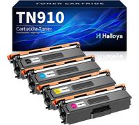 Toner TN910 TN 910 TN-910 Compatible avec TN910 TN 910 MFC-L9570CDW HL-L9310CDW HL-L9310CDWT HL-L9310CDWTT MFC-L9570CDWT (Noir, Cyan, Jaune, Magenta, Lot de 4)