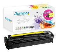 Toner type CB542A Jumao pour HP Color LaserJet CM1312nf, jaune 1400 pages