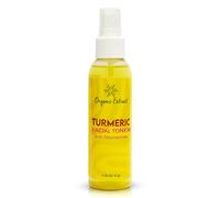 Toner Visage à l'Extrait de Curcuma Bio - 4 fl oz / 118 ml - Tonique Éclaircissant pour le Visage, Élimine Doucement les Impuretés - Tonique Exfoliant et Hydratant avec Glycérine, Aloe Vera