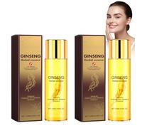 Toner Visage Sérum Ginseng, 100ml Ginseng Anti-Rides Essence Soins De La Peau Pour Tous Les Types De Peau, Sérum Ginseng Pour Atténuer Les Ridules Et Réduire Les Rides, 2pcs