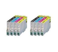 Tonercenter24 - 2 x Epson T0715 Compatible Cartouche Encre Set pour EPSON STYLUS SX20 SX21 SX100 SX 105 SX115 SX200 SX205 SX215 SX400 SX415 SX515W SX600F SX600FW (2 Set - 8 item)