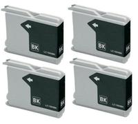 Tonercenter24 - 4 x Compatible BROTHER LC-970 / LC-1000 Noir Cartouche Encre (Avec Puce)