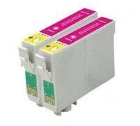 Tonercenter24 - Epson T0713 Magenta - 2 x Compatible Cartouche Encre pour EPSON STYLUS D78 D92 D120 DX4000 DX4050 DX4450 DX5000 DX5050 DX6000 DX6050 DX7000F DX7000FW DX7400 DX7450 DX8400 DX9450 (Magen