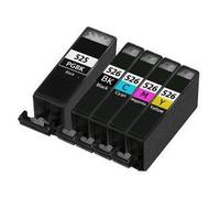 Tonercenter24 - PGI-525Bk / CLI-526Bk / CLI-526C / CLI-526M / CLI-526Y Compatible Cartouche d'Encre Set pour Canon Pixma IP4850, iP4800, iP4950, IX6550, IX6250 - AVEC PUCE