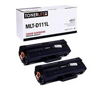 TONERLIFE Toner Samsung M2070w MLT-D111L 111S Compatible pour M2026 W M2020 W M2026W M2022W M2020W 1800 pages noir (noir, 2-Pack)