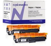 TONERMEDIA - x2 Toner Brother TN-241 Noir compatibles (2 noir) G