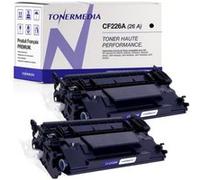 TONERMEDIA - x2 Toner HP CF226X CF226A 26X 26A compatibles (2 Noir) G
