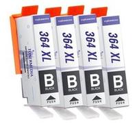 TONERMEDIA - x4 Cartouches HP 364 XL compatibles (4 Noir XL) Noir G