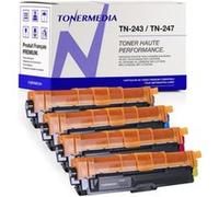 - x4 Toner Brother TN-243 / TN-247 compatibles (1 Noir, 1 Cyan, 1 Magenta, 1 Jaune)