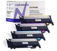 - x4 Toner Samsung CLT-P404C CLT 404S K404S C404S M404S Y404S compatibles (1 Noir, 1 Cyan, 1 Magenta, 1 Jaune)