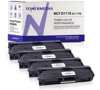 TONERMEDIA - x4 Toner Samsung MLT-D111S compatibles (4 Noir) G