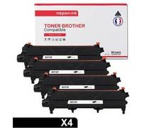 TONERMEDIA - x4 Toners BROTHER TN-2120 compatibles G