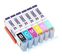 TONERMEDIA - x6 cartouches Epson T0807 Compatibles (1 Noir, 1 Cyan, 1 Magenta, 1 Jaune, 1 Cyan Light, 1 Magenta Light) G