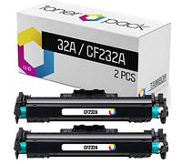 TONERPACK HP 32A CF232A Tambour Compatible (avec puce) 32A CF232A, Noir, pour HP Laserjet Pro M203dw, MFP M227fdw, M203dn, MFP M227sdn, MFP M227fdn, MFP M148dw, MFP M148fdw et MFP M118dw (Pack 2)