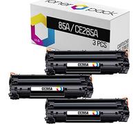 TONERPACK HP CE285A 85A Cartouches de Toner Compatibles pour HP CE285A pour imprimantes HP Laserjet P1102, P1102w, M1132 MFP, Pro M1212 MFP, Pro M1210, Pro M1217nfw et Pro M1212nf MFP (Pack 3)