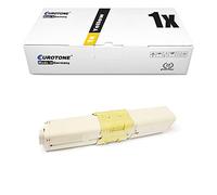 TONERTRONIC Cartouche pour les séries Data C301DN, C321DN, MC332DN, MC342 - Remplace la cartouche jaune Oki 44973533 Y d'origine EUROTONE (norme ISO 19798)