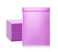 TONESPAC Lot de 25 petites enveloppes à bulles en polyéthylène rembourrées imperméables et auto-adhésives pour expédition, courrier, emballage, emballage en vrac, 240 x 320 mm, violet