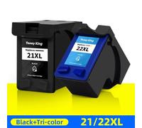 Toney King-Cartouche D'Encre Compatible Pour Hp, 21, 22 Xl, Pour Garden 21, 22, Pour Deskjet F2180, F2200, F2280, F4180, F300, F380, D2300