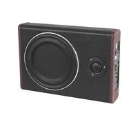 TONFEION Caisson de basses actif pour voiture, 8", en bois et acier inoxydable, amplification des basses de 0 à 12 dB, pour voitures, camions