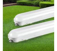 Tonffi 2 Pièce Néon LED 150cm, Réglette LED IP65 Connectable 60W [7500LM, 6000K Blanc Froid] - Luminaire Étanche Tube Lampe pour Garage, Cave, Atelier, Entrepôt