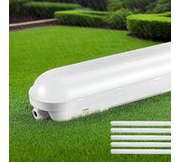 Tonffi 5 Pièce Néon LED 150cm, Réglette LED IP65 Connectable 60W [7500LM, 6000K Blanc Froid] - Luminaire Étanche Tube Lampe pour Garage, Cave, Atelier, Entrepôt