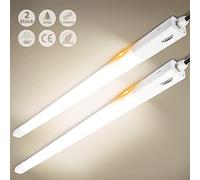 Tonffi Lot de 2 Linkable Tube LED 115cm 36W 4100LM Reglette Neon Luminaire Plafonnier Étanche IP65, Blanc Naturel 4000K Lampe pour locaux humides pour Atelier,Cave Garage,Bureau,Cuisine
