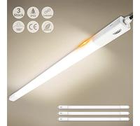 Tonffi Lot de 3 Linkable Tube LED 150cm 60W 7000LM Reglette Neon Luminaire Plafonnier Étanche IP65, Blanc Naturel 4000K Lampe pour locaux humides pour Atelier,Cave Garage,Bureau,Cuisine