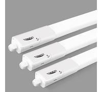 TONFFI Lot de 3 Réglette LED 115cm avec Detecteur de Mouvement, 36W 4100LM 4000K Blanc Neutre Neon Led, Connectable Neon Led Tube Luminaire, Lampe de Garage IP65 Imperméable pour Garage, Cave, Atelier