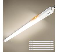 Tonffi Lot de 6 Linkable Tube LED 150cm 60W 7000LM Reglette Neon Luminaire Plafonnier Étanche IP65, Blanc Naturel 4000K Lampe pour locaux humides pour Atelier,Cave Garage,Bureau,Cuisine