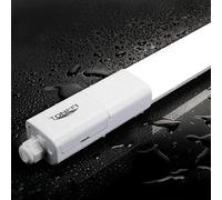 Tonffi Neon LED 150cm avec 60W 7000LM, Linkable Reglette LED Tube Plafonnier Lampe d'atelier IP65 Imperméable pour Atelier, Sous Sol, Parking, Bureau, Hobby, Grange, Blanc Neutre 4000K